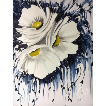 Virágok (KÉK) [50x70cm]