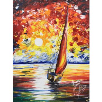 Vitorlás (SZÍNES) [50x70cm]  