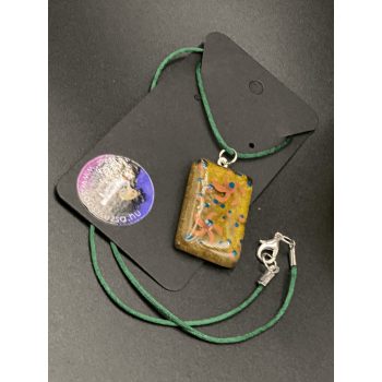 Üveg nyaklánc 001 (SÁRGA)