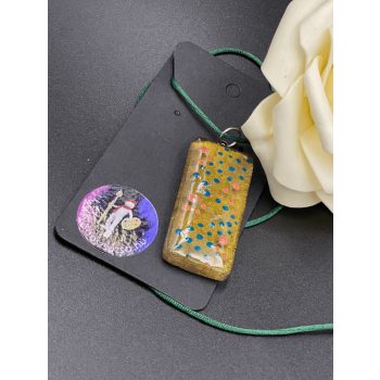 Üveg nyaklánc 002 (SÁRGA)