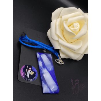 Üveg nyaklánc 006 (KÉK)