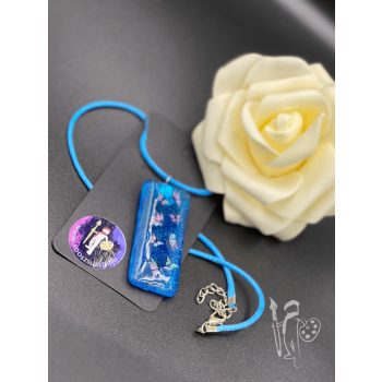 Üveg nyaklánc 012 (KÉK)