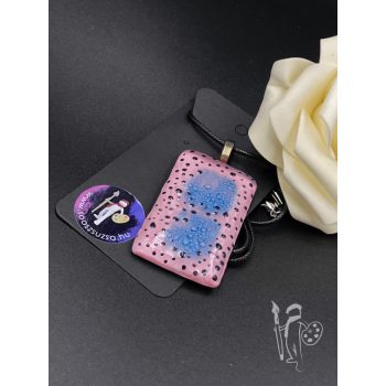 Üveg nyaklánc 028 (PÖTTYÖS)