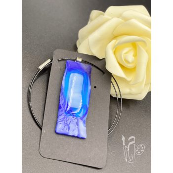 Üveg nyaklánc 030 (KÉK)