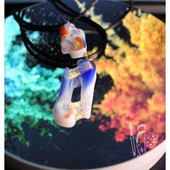 Üvegékszer készlet 038Dupla nyaklánc