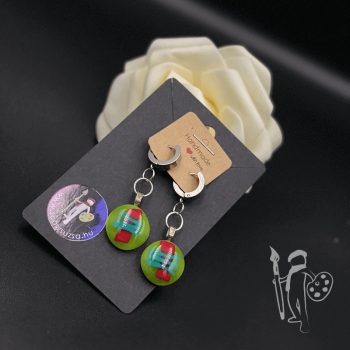 Solo/Szóló fülbevaló 012 (GREEN) lógós