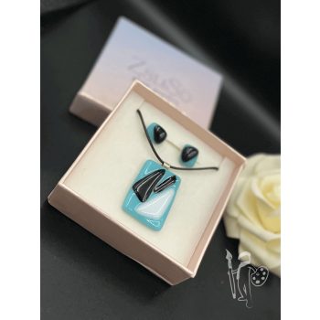   ÜVEgékszer-készlet 011 nyaklánc + fülbevaló (TURQUOISE)